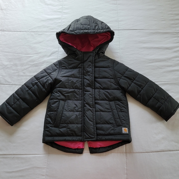 Carhartt Other - Carhartt Amoret Quilted Jacket Rain Defender Puffer Coat in Black & Pink, 24m